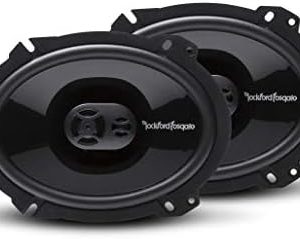 Rockford Fosgate P1683 Punch 6"x8" 3-Way Coaxial Full Range Speakers - Black (Pair)